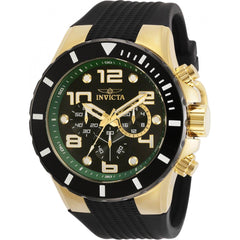 Invicta Men's Watch - Pro Diver Two Tone Yellow Gold and Black Case Strap | 30777