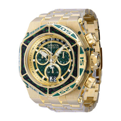 Invicta Men's Watch - Reserve Carbon Hawk Green and Gold Tone Dial Bracelet | 38922
