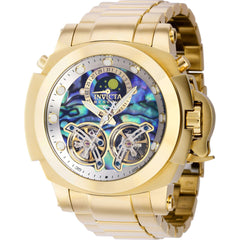 Invicta Men's Watch - Reserve Man of War Automatic Yellow Gold Steel Bracelet | 39576