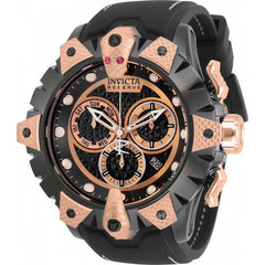 Invicta Men's Watch - Reserve Venom Black and Rose Gold Dial Rubber Strap | 32226
