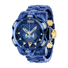 Invicta Men's Watch - Reserve Venom Dark Blue, Gold Tone Rotating Bezel | 38719