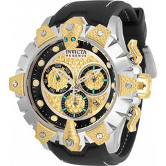 Invicta Men's Watch - Reserve Venom Gold Tone and Black Dial Rubber Strap | 32132