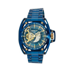 Invicta Men's Watch - S1 Rally Automatic Blue and Gold Semi Skeleton Dial | 38150