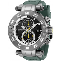 Invicta Men's Watch - S1 Rally Chrono Black and Silver Dial Rubber Strap | 34800