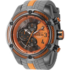 Invicta Men's Watch - S1 Rally Chrono Grey and Orange Dial Silicone Strap | 43899