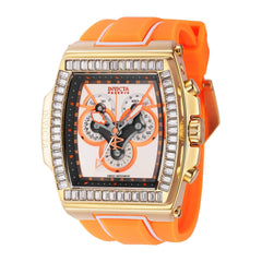 Invicta Men's Watch - S1 Rally Diablo Chronograph Date Orange and White Strap | 43374