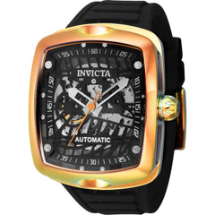 Invicta Men's Watch - S1 Rally Diablo Fire Amber Case Black Rubber Strap | 44256