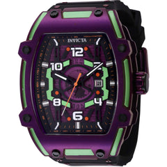 Invicta Men's Watch - S1 Rally Diablo Purple and Green Case Silicone Strap | 44143