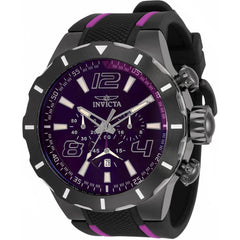 Invicta Men's Watch - S1 Rally Quartz Chronograph Purple Dial Silicone Strap | 33324