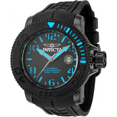 Invicta Men's Watch - Sea Hunter Automatic Power Reserve Black Rubber Strap | 34777