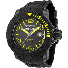 Invicta Men's Watch - Sea Hunter Automatic Power Reserve Black Strap SS Case | 34778