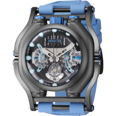 Invicta Men's Watch - Sea Hunter Chrono Grey Dial Light Blue Silicone Strap | 41715