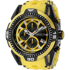 Invicta Men's Watch - Sea Spider Chronograph Yellow and Black Strap Quartz | 43776