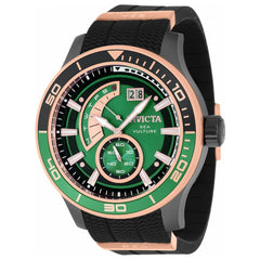 Invicta Men's Watch Sea Vulture Green Dial TT Black and Rose Gold Case 37244