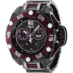 Invicta Men's Watch - Shaq Chronograph Black Dial Stainless Steel Bracelet | 37769