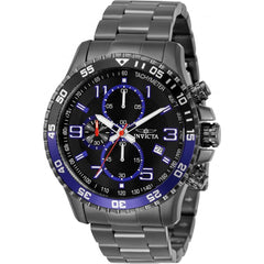 Invicta Men's Watch - Specialty Chrono Black Dial Stainless Steel Bracelet | 34031