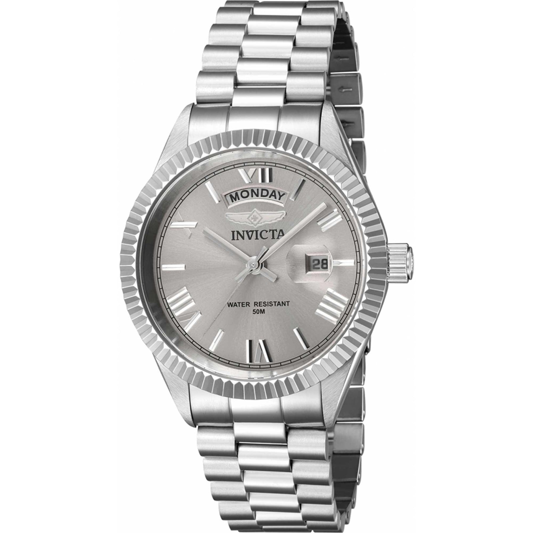 NWT Invicta Silver-Gray Textured Watch comes with Box Invicta Men main image 3