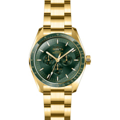 Invicta Men's Watch - Specialty Quartz Green Dial Yellow Gold Bracelet | 45963