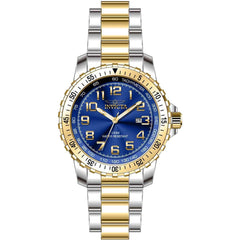 Invicta Men's Watch - Specialty Silver Tone Case Blue Dial Two Tone Bracelet | 39122