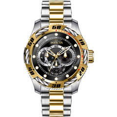 Invicta Men's Watch - Speedway Black and Silver Dial Two Tone Steel Quartz | 45753