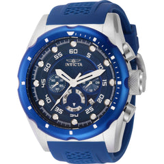 Invicta Men's Watch - Speedway Chronograph Black Dial Blue Silicone Strap | 41560