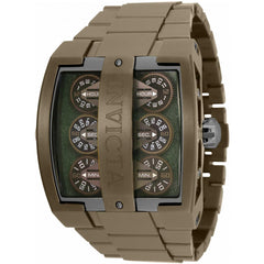 Invicta Men's Watch - Speedway Dual Time Gunmetal and Green Dial Bracelet | 35462