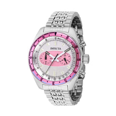 Invicta Men's Watch - Speedway Pink and Silver Dial Stainless Steel Bracelet | 43097
