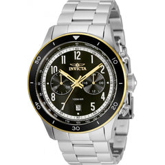 Invicta Men's Watch - Speedway Quartz Black and Silver Dial Fixed Bezel | 35665