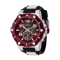 Invicta Men's Watch - Speedway Quartz Chronograph Red Dial Silicone Strap | 40893