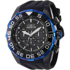 Invicta Men's Watch - Speedway Scuba Chronograph Black Dial Silicone Strap | 37715