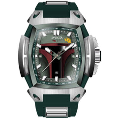 Invicta Men's Watch - Star Wars Boba Fett Chronograph Steel and Rubber Strap | 43007