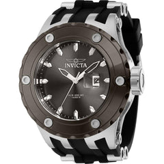 Invicta Men's Watch - Subaqua Date Display Gunmetal Dial Rubber and SS Strap | 38690