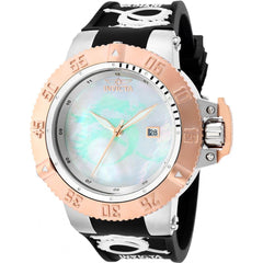 Invicta Men's Watch - Subaqua White and Light Green MOP Dial Silicone Strap | 37037