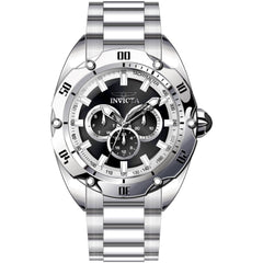 Invicta Men's Watch - Venom Black and Silver Tone Dial Steel Bracelet Quartz | 45729