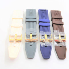 Invicta Unisex 24mm Multicolor 4 Pack Rubber Watch Bands