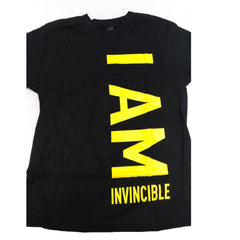 Invicta Unisex T-Shirt - I Am Invincible Black, Small | IPMINVTSM