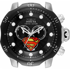 Invicta Wall Clock - DC Comics Superman Chronograph Black Dial Rotating Bezel | 34796
