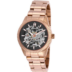 Invicta Women's Automatic Watch - Objet d'Art Black & Semi-Skeleton Dial Bracelet | 26364