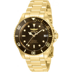 Invicta Women's Automatic Watch - Pro Diver Brown Dial Yellow Gold Bracelet | 35713