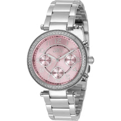 Invicta Women's Chrono Watch - Angel Light Pink Dial Stainless Steel Bracelet | 30967