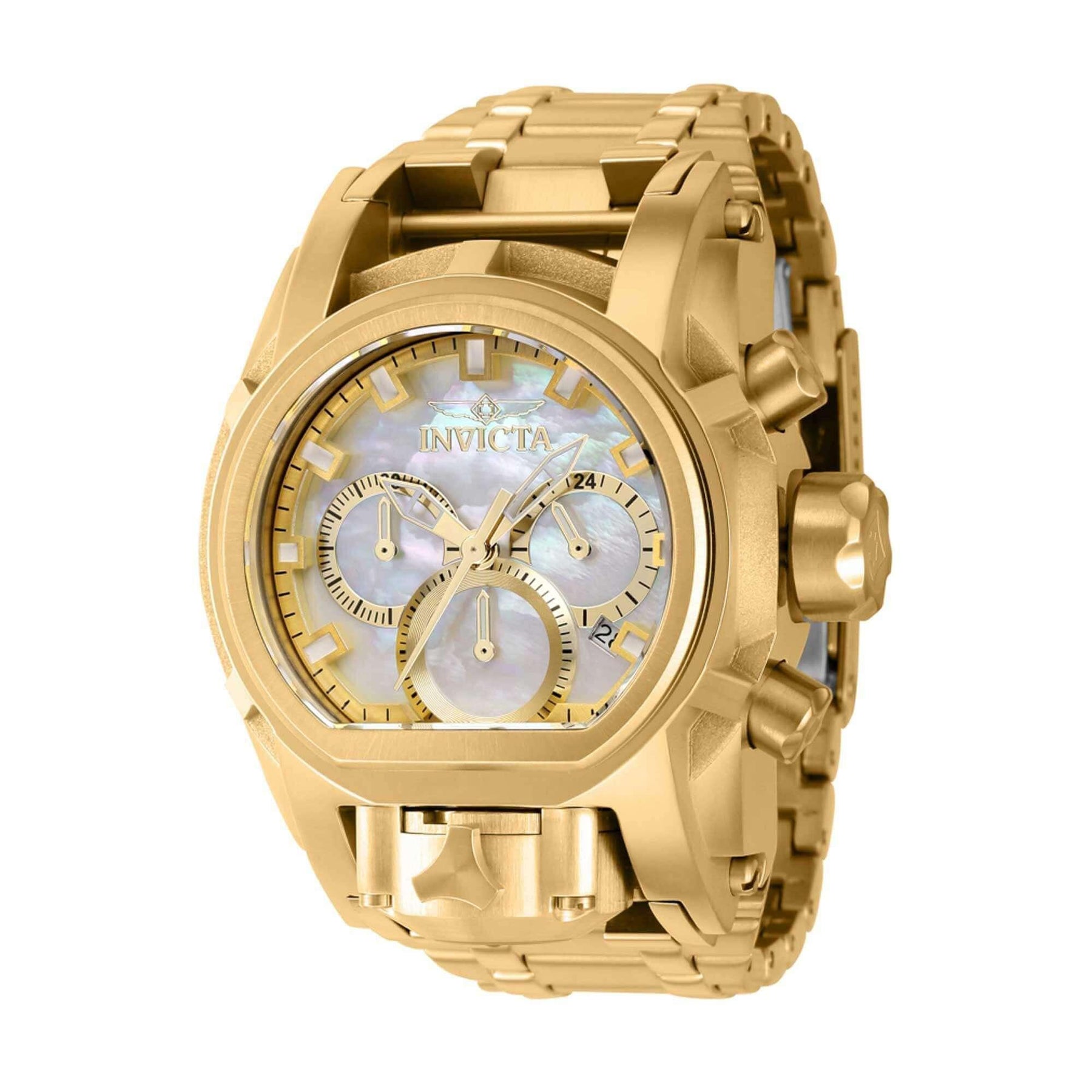 Invicta Women's Chrono Watch - Bolt Zeus Magnum Yellow Gold