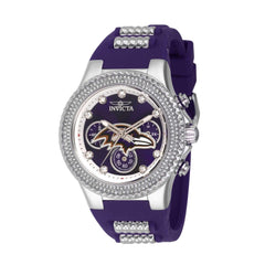 Invicta Women's Chrono Watch - NFL Baltimore Ravens Silver and Purple Strap | 42744