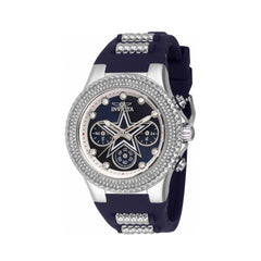 Invicta Women's Chrono Watch - NFL Dallas Cowboys Silver Tone and Blue Strap | 42742