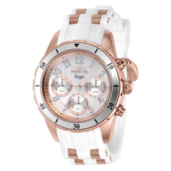 Invicta Women's Chronograph Watch - Angel White and Rose Gold Strap | 38755