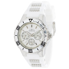 Invicta Women's Chronograph Watch - Aviator White and Silver Tone Strap | 37315