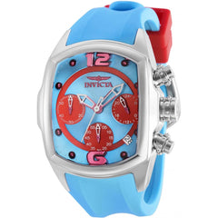 Invicta Women's Chronograph Watch - Lupah Quartz Light Blue and Red Dial Strap | 36969