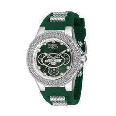 Invicta Women's Chronograph Watch - NFL New York Jets Silver and Green Strap | 42755