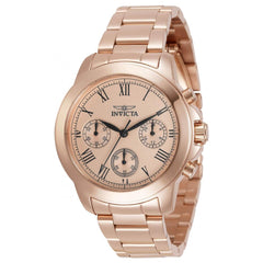 Invicta Women's Chronograph Watch - Specialty Quartz Rose Gold Dial Bracelet | 34422