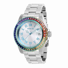 Invicta Women's CZ Watch - Angel Swiss Quartz Silver Dial Steel Bracelet | 40228