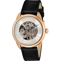 Invicta Women's Mechanical Watch - Specialty Rose Gold Case Black Strap | 31152